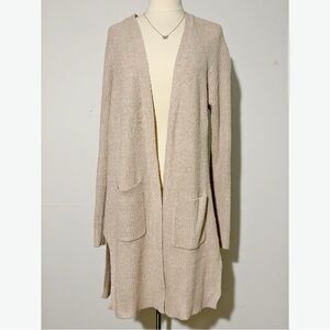 Cozy Cream Beige Open-Front Cardigan Sweater Maurices